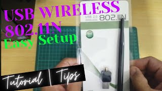 USB Wireless 80211N Device Easy Setup Tutorial  Tips [upl. by Tallula263]