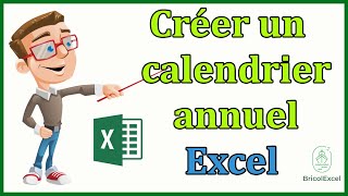 Comment créer un calendrier annuel automatique sur Excel [upl. by Refinnej]