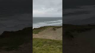 View over Lushington Beach Porthtowan Cornwall [upl. by Acissev]