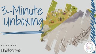 Charterstone  3Minute Unboxing Minor spoilers [upl. by Ttessil]