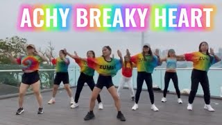 ACHY BREAKY HEART  ZUMBA CLASS  DANCE FITNESS  ZUMBA  CHOROE ZIN LUNA [upl. by Balch429]