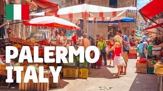 Palermo Sicily — Italy Walking Tour 4K 🇮🇹 [upl. by Ardnued169]