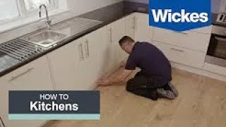 How to Fit a Kitchen Plinth Pelmet and Cornice with Wickes How To [upl. by Sorodoeht]