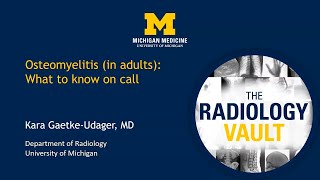 Osteomyelitis in adults What to know on call [upl. by Kahle]