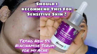 Review New The Derma Co 5 Niacinamide SerumSkincare Product For Oily Acne Prone Skin oilyskincare [upl. by Htrahddis754]