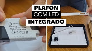 Plafon Led de Sobrepor  Como trocar [upl. by Enomsed475]