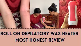 Roll on wax honest review with application  Yashi Tank Suyash Fashion [upl. by Ynohtn325]