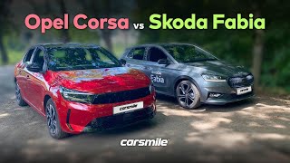 Skoda Fabia vs Opel Corsa [upl. by Ahsaekal]