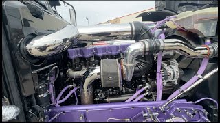 Custom Stretched Lowrider Peterbilt 389 [upl. by Nosilla]