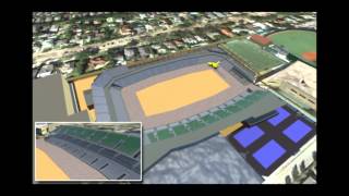 Tulane Stadium Construction Animation [upl. by Olonam]