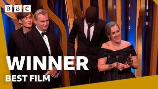 Oppenheimer wins Best Film BAFTA 👏  BAFTA Film Awards 2024 BBC [upl. by Turmel]