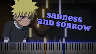 Sadness and Sorrow by Toshio Masuda  Naruto  Piano [upl. by Nahgiem591]