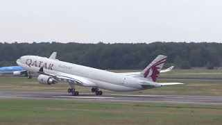 Qatar Airways Airbus A330300 LandingTake off at Berlin Tegel Airport [upl. by Esimorp457]