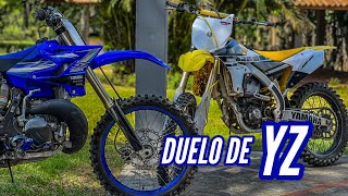 Pruebo Yamaha YZ 250 Vs Yamaha YZ 450F Full Speed DirtBike [upl. by Mannie]