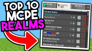 Top 10 Realms SMP For Minecraft Bedrock 120 REALM CODE [upl. by Winona]