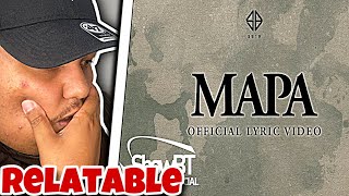 SB19 MAPA  OFFICIAL LYRIC VIDEO REACTION [upl. by Nuahsyd]