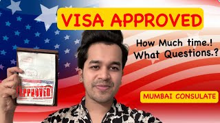 My US Visa Interview Experience  Question asked  Mumbai Consulate  what to Expect J1F1 etc [upl. by Leunas649]