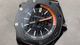 Audemars Piguet Royal Oak Offshore Diver 15707CEOOA002CA01 Audemars Piguet Watch Review [upl. by Merla]