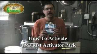 How To Break a Wyeast Yeast Pack at the Grape and Granary [upl. by Gnen157]