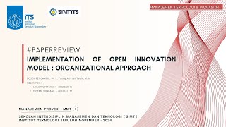 PaperReview Implementation of Open Innovation Model Organizational Approach [upl. by Mahmud]