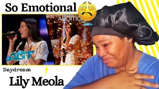 Golden Buzzer Lily Meolas Original Song quotDaydreamquot Makes Heidi Klum Emotional  AGT 2022 REACTION [upl. by Sikras]