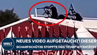 DONALD TRUMP Neues SniperVideo aufgetaucht Dieser Scharfschütze stoppte den Attentäter Crooks [upl. by Sochor515]