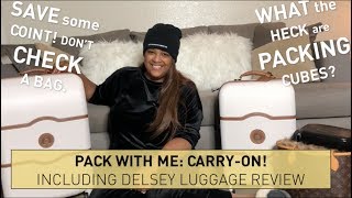 Travel CarryOn Packing Tips  Ft Delsey Luggage  itsagoldenlifestyle [upl. by Annawt452]