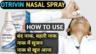 otrivin nasal spray how to use  xylometazoline nasal drops ip  xylometazoline  Otrivin [upl. by Yro]