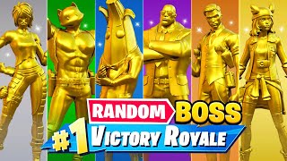 The RANDOM GOLD BOSS Challenge in Fortnite [upl. by Pirzada]