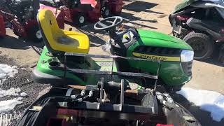 John Deere D140 Lawn Tractor no start sitting for four years Will it start [upl. by Falcone]