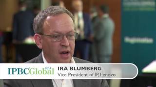 In conversation with Ira Blumberg VP of IP at Lenovo IPBC  2014 [upl. by Soilissav]