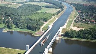 The most extraordinary bridge  Magdeburg Water Bridge [upl. by Eivets887]