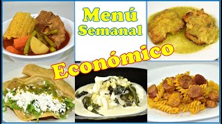 Guisados económicos Menu semanal 15 por menos de 50 Menús rápidos [upl. by Amal480]