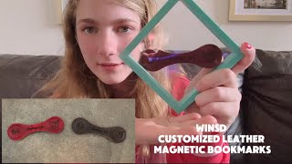 WINSD Customized Leather Magnetic Bookmarks— shared by Ryli [upl. by Klusek]