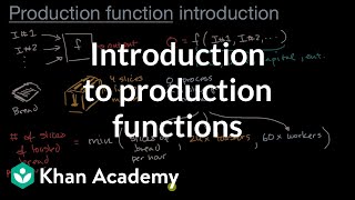 Introduction to production functions  APⓇ Microeconomics  Khan Academy [upl. by Neltiac]