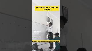 murid sekolah menangis saat menurunkan foto Jokowi dan maruf amin ‼️ nangis sedih jokowi haru [upl. by Enomes792]