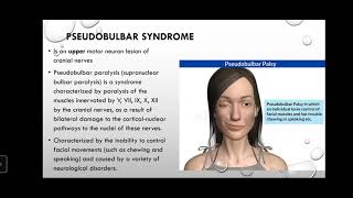 19 Bulbar and pseudobulbar syndrome topical and differential diagnostics [upl. by Meggie]