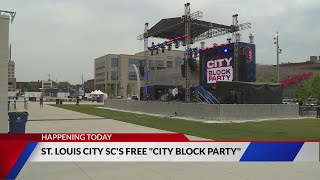 St Louis City SC holding block parties for final regular season game [upl. by Claudell]