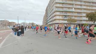 Media Maraton Santa Pola 2024 paso por Gran PlayaPuerto [upl. by Aniham170]