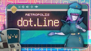 Retropolis dot Line  a mixed reality VR game on Quest [upl. by Waldo]