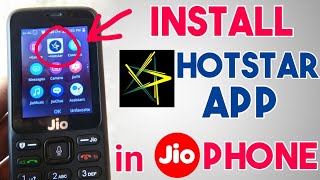 How To Install Hotstar App In Jio Phone  New apps in JioPhone  Watch Vivo IPL 2018  in Hindi [upl. by Eisle285]