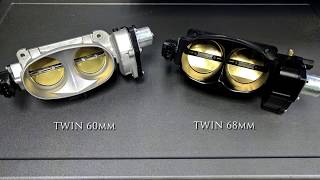 Twin 68mm Throttle Body Test  23L Whipple Coyote [upl. by Aremihc763]