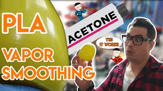 PLA Acetone Vapor Smoothing it works comparing 6 brands and results [upl. by Aryan]