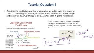 Engineering Materials  Tutorial 4 – Imperfections in Solids [upl. by Aneertak348]