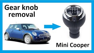 How to remove the gear knob from BMW Mini Cooper [upl. by Parcel817]