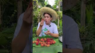 RAMBUTAN FRUIT mukbang [upl. by Leasim]