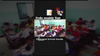 DIAMOND SCHOOL SAVDA  Urdu weakly test diamond school [upl. by Eiramit]