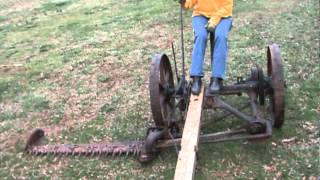 mccormick horse drawn mower first run [upl. by Rubin]