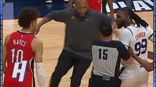 Jaxson Hayes EJECTED For this Shove on Jae Crowder [upl. by Holli]