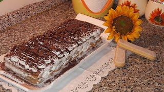 tiramisù con panna e ricotta 😋 تراميسو بالقشدة وريكوتا ياسلام آنيقتي [upl. by Fernas859]